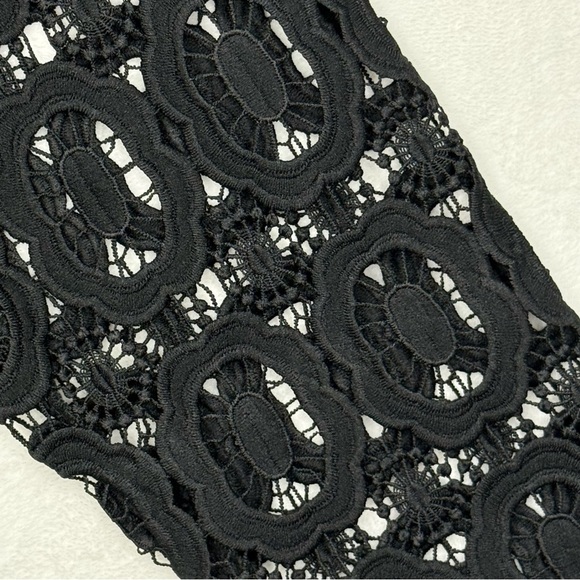 Eloquii Black Long Sleeve Lace Bodice Wide Leg Jumpsuit Size 18 NWT Elegant - Picture 4 of 12